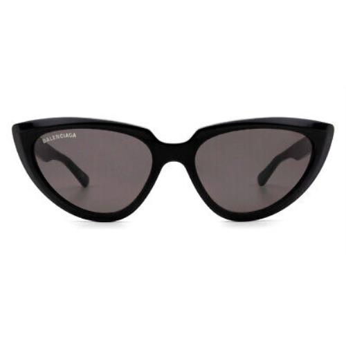 Balenciaga BB0182S Sunglasses Women Black / Gray Cat Eye 55mm