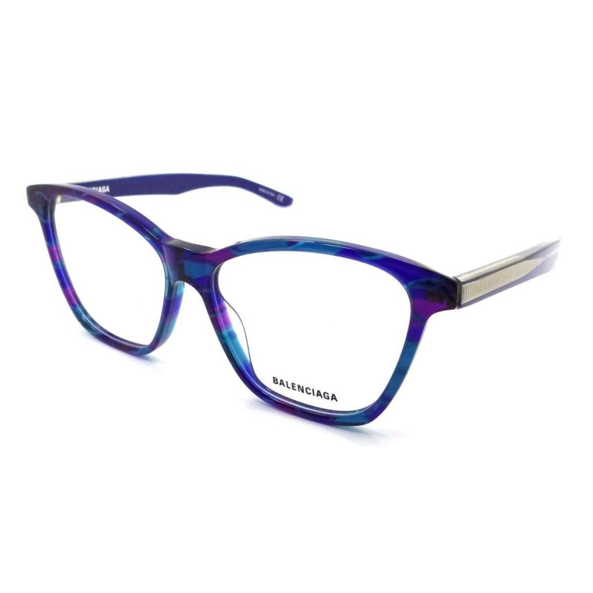 Balenciaga Eyeglasses Frames BB0029O 004 54-15-140 Multicolor Light Blue Transp