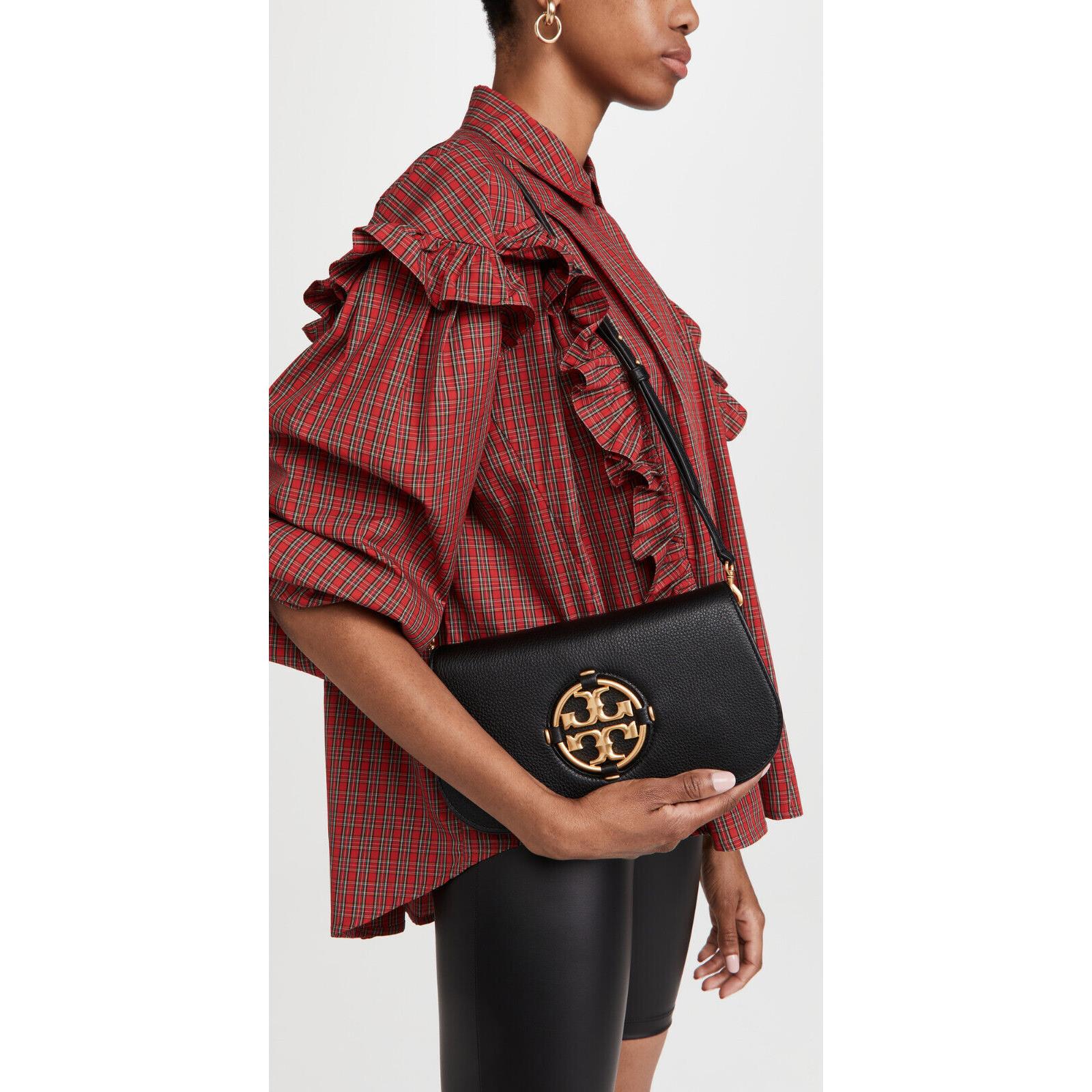 tory burch miller metallic clutch