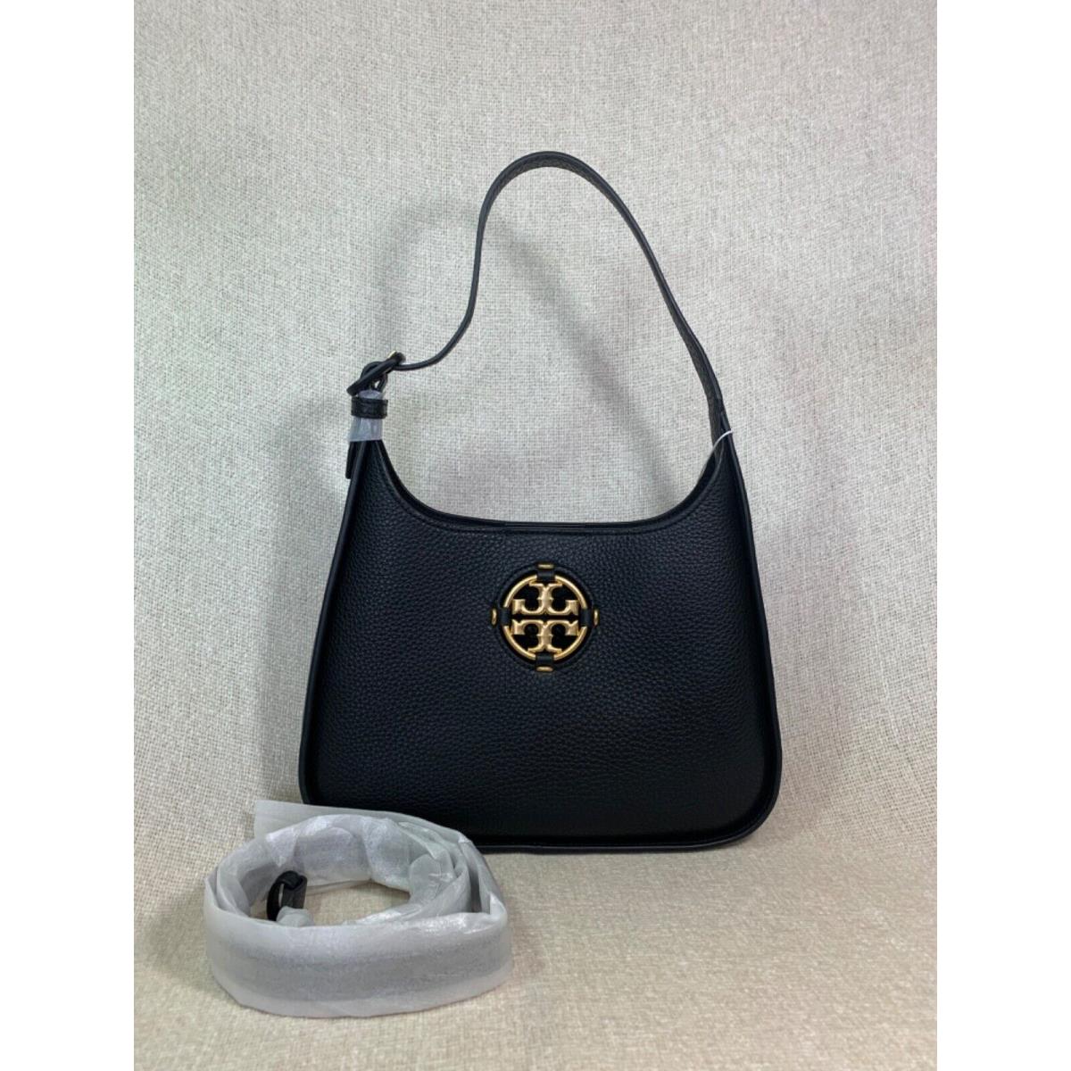 Tory burch miller hobo bag black hot sale