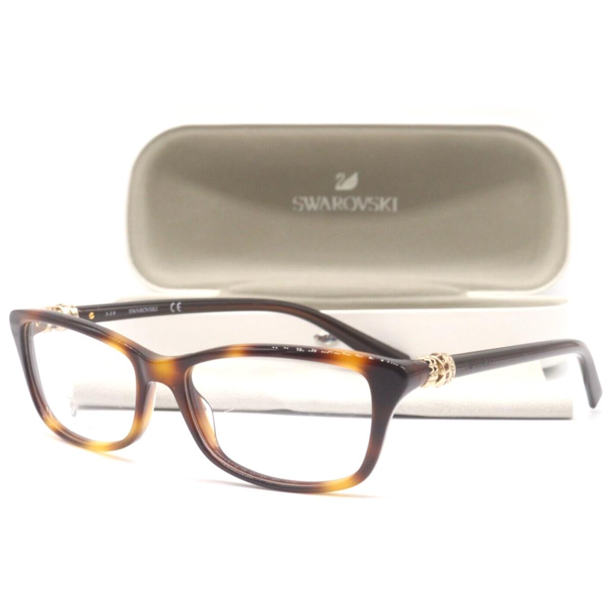 Swarovski SK5243 052 Havana with Gold Decor Eyeglasses Frame 52-15