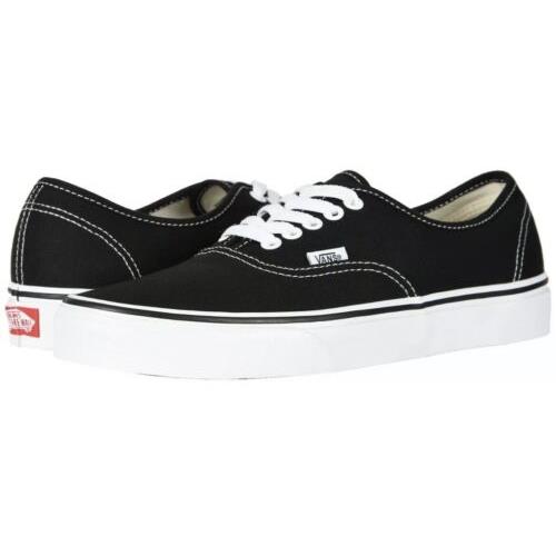 Vans Mens Womens Black White VN000EE3BLK Canvas Skateboard Shoes