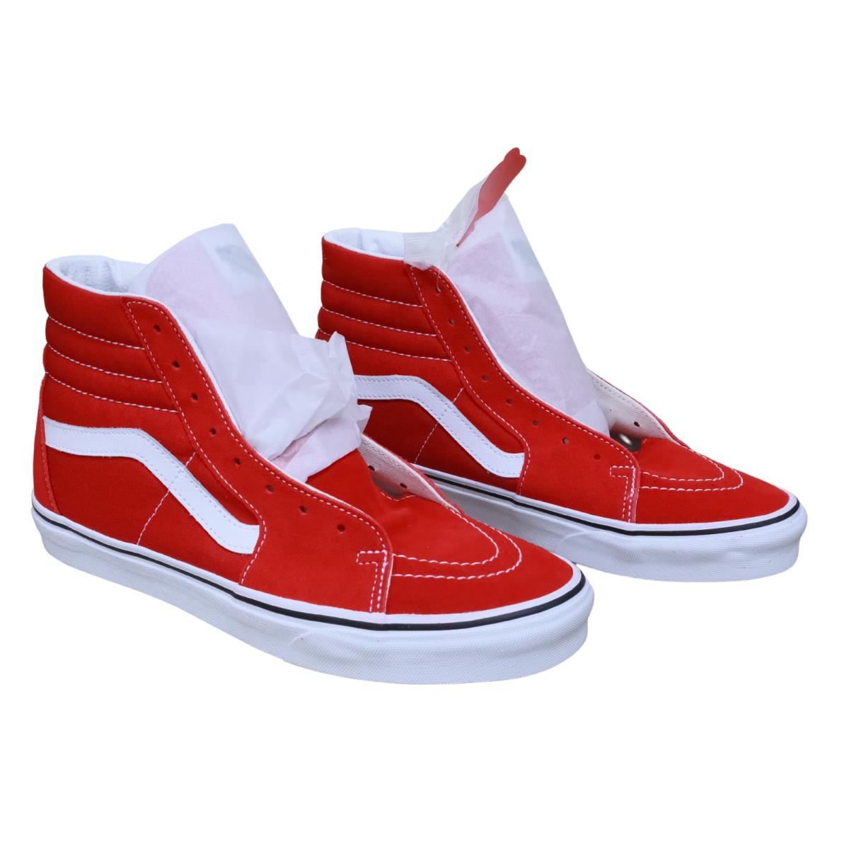 Size 10.5 Sk8-Hi Racing Red/true White VN0A4BV6JV6 Vans Shoes