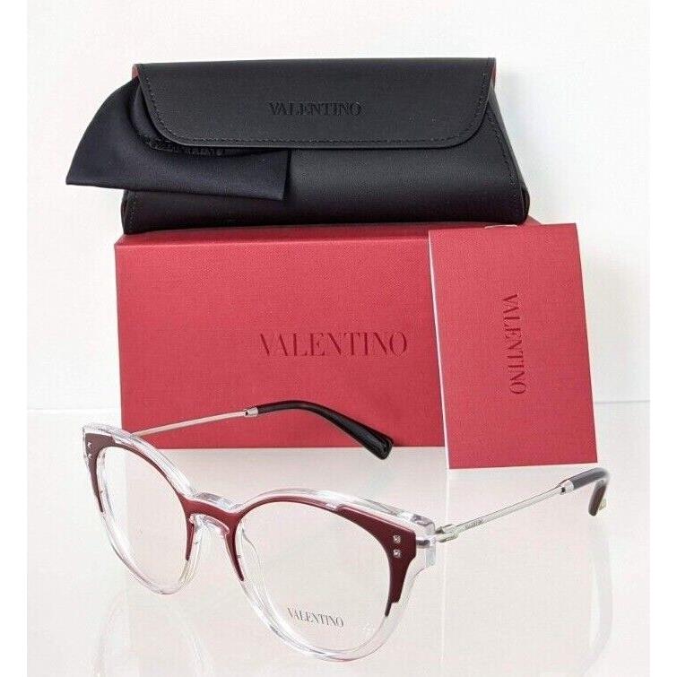 Valentino Eyeglasses VA 3018 5072 50mm Clear Red