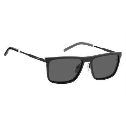 Tommy Hilfiger sunglasses  - Matte Black Frame, Gray Polarized Lens