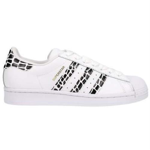 Adidas FV3452 Superstar Giraffe Lace Up Womens Sneakers Shoes Casual - White