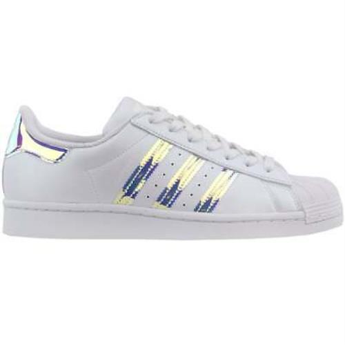 Adidas FY1264 Superstar Lace Up Womens Sneakers Shoes Casual - White - Size