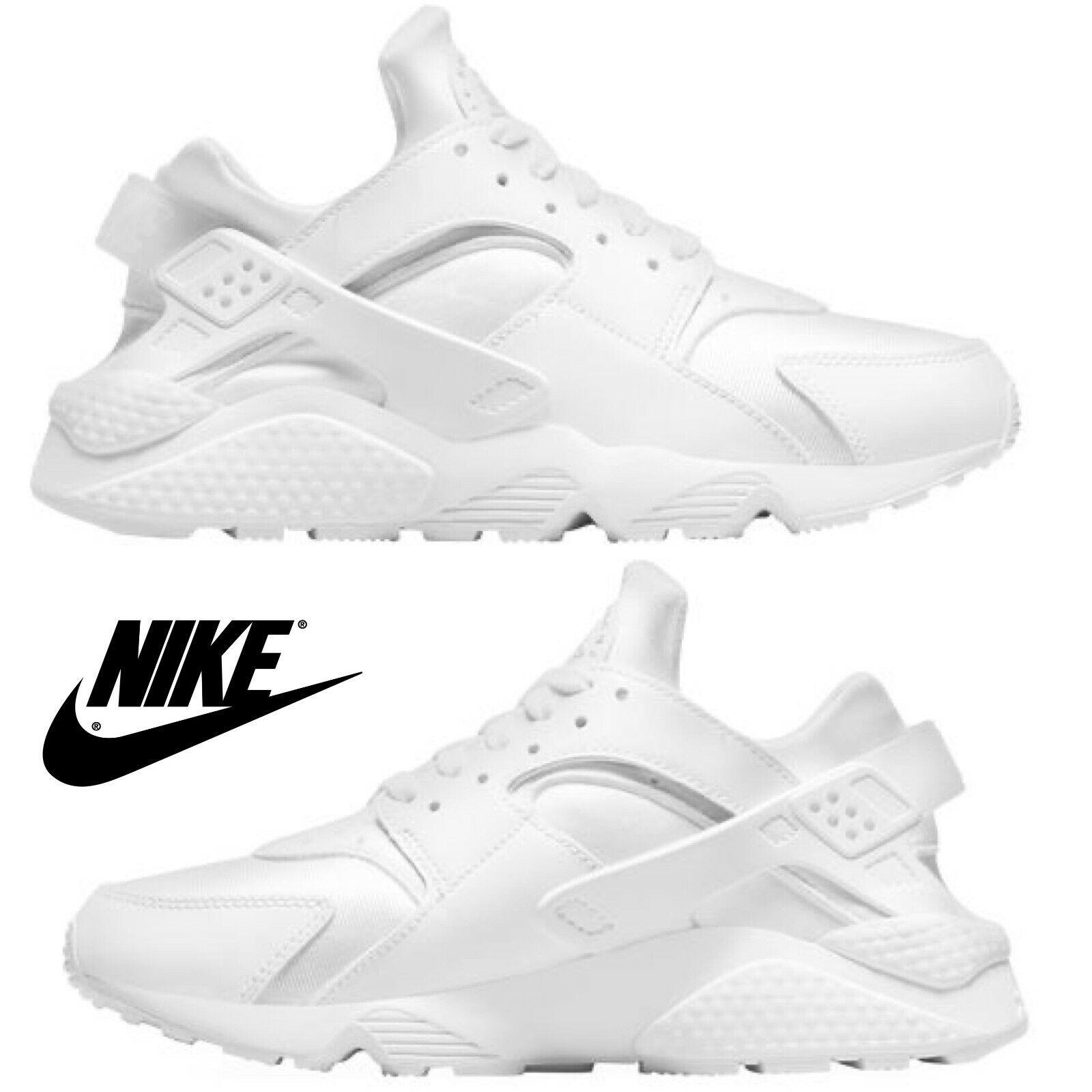 Nike Air Huarache Women`s Casual Shoes Running Athletic Comfort Sport Black - White , White/Pure Platinum Manufacturer