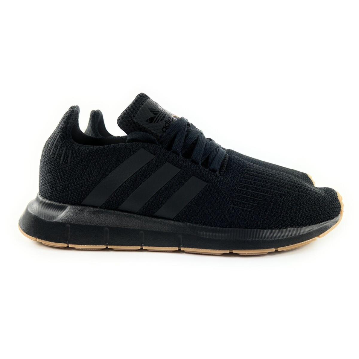 Adidas Men`s Swift Run Black Gum Running Shoes DB3603 Sizes 8 - 10.5