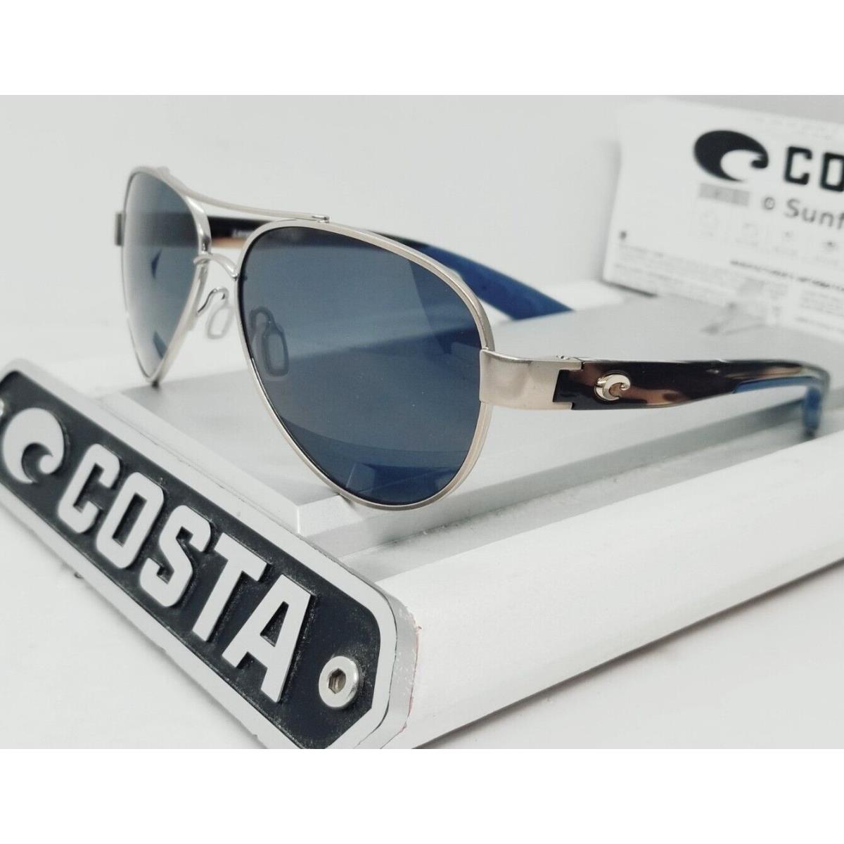 Costa Del Mar Matte Gold-tortoise/gray Loreto Polarized 580P Sunglasses