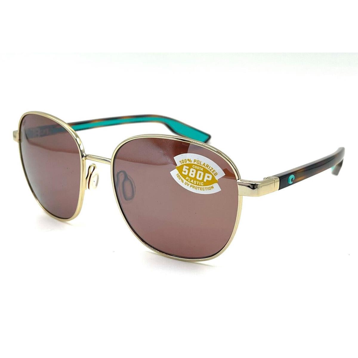 Costa Del Mar Egret Sunglasses Shiny Gold/copper Silver Mirror 580Plastic