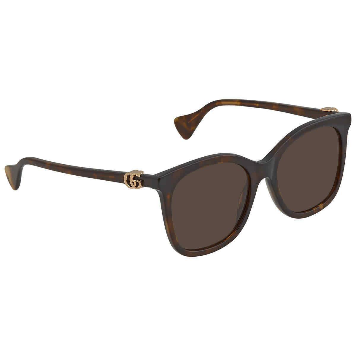 Gucci Brown Butterfly Ladies Sunglasses GG1071S 002 55 GG1071S 002 55