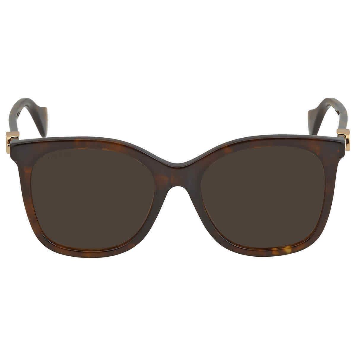 Gucci Brown Butterfly Ladies Sunglasses GG1071S 002 55 GG1071S 002 55