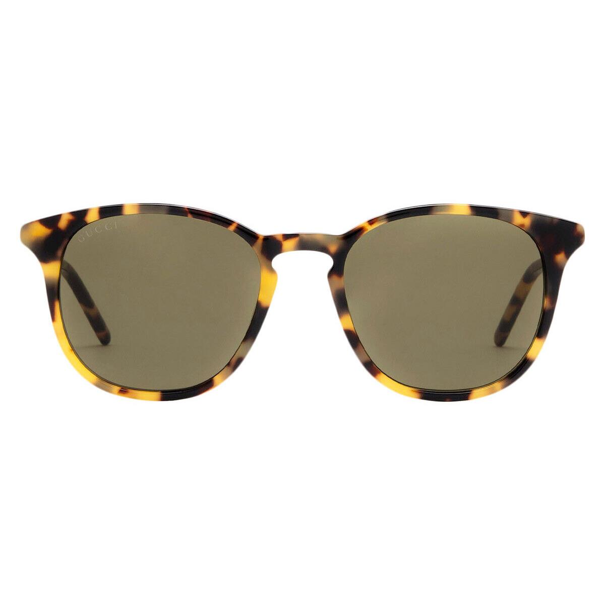 Gucci GG1157S Sunglasses Men Havana Green Round 50mm