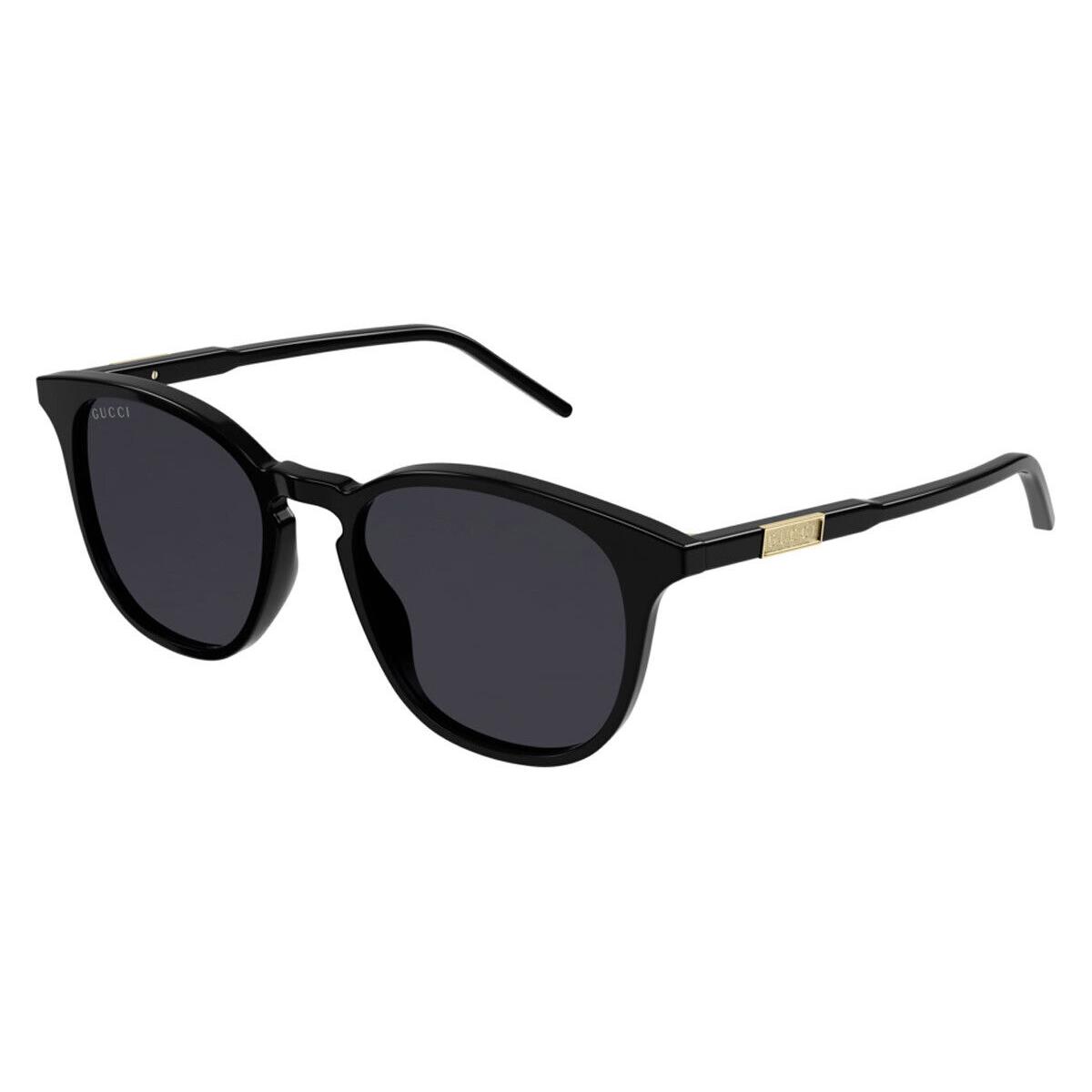 Gucci GG1157S Sunglasses Men Black Gray Round 50mm