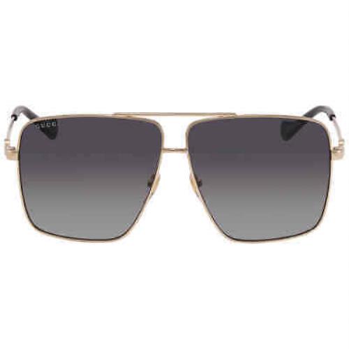 Gucci Grey Oversized Ladies Sunglasses GG1087S 001 63 GG1087S 001 63