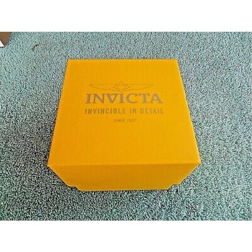 Invicta watch Specialty - Gold Dial, Black Band, Black Bezel