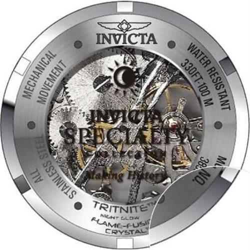 Invicta watch Specialty - Black Dial, Gold Band, Black Bezel