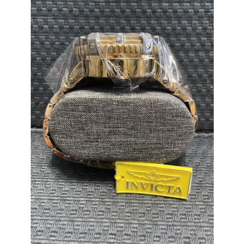 Invicta watch  - Khaki With Bronze Accents Dial, Khaki Bracelet Band, Khaki With Bronze Accents And Gray Station Markers Bezel