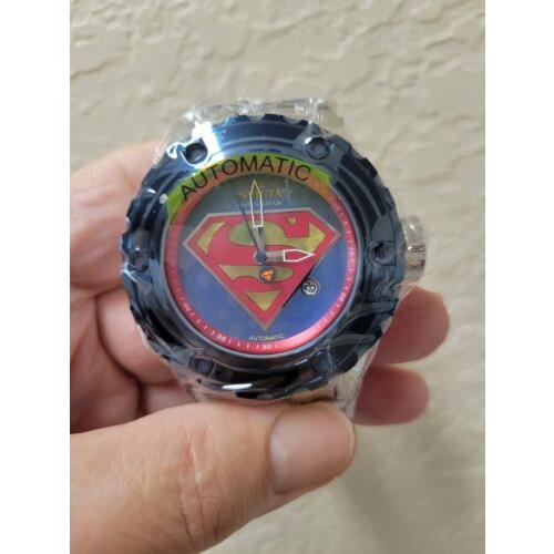 Invicta watch Subaqua Specialty - Blue / Yellow / Red Mother-of-Pearl Dial, Dark Blue Band, Dark Blue Bezel