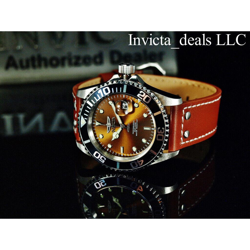 Invicta watch Pro Diver - Brown Dial, Brown Band, Black Bezel