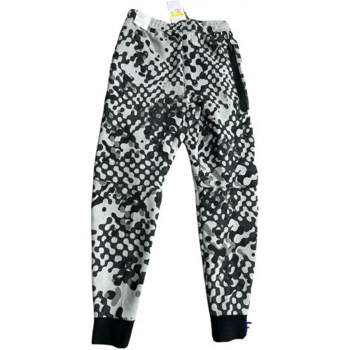 Nike Tech Fleece Printed React Jogger Pants CU4497-068 Black/grey Men`s Small
