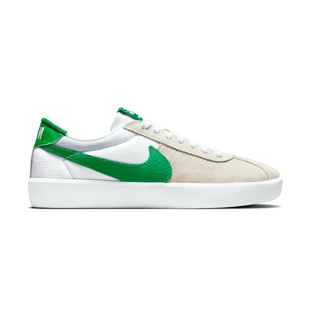 Nike SB Bruin React `white Lucky Green` Shoes Men`s 7.5 CJ1661 101 - White