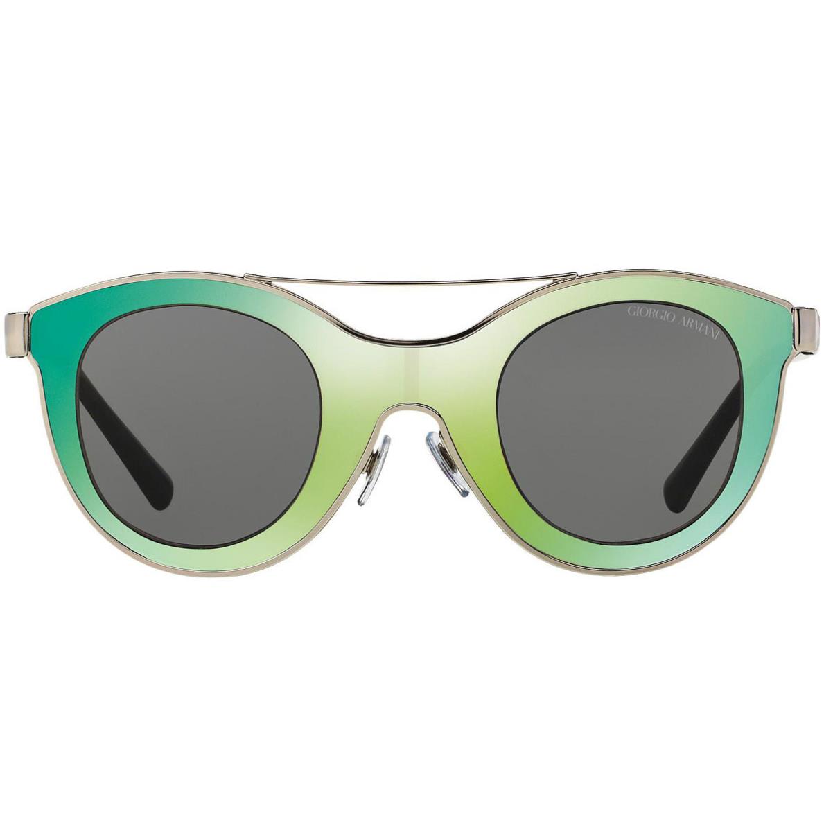 Giorgio Armani Sunglasses AR 6033-301587 Green Silver /grey 39mm - Frame: Green / Silver, Lens: Grey