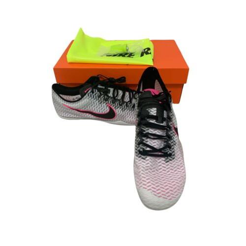 Nike Zoom Mamba 5 Platinum Pink Mens Size 12.5 Track Spikes Shoes Dust Bag