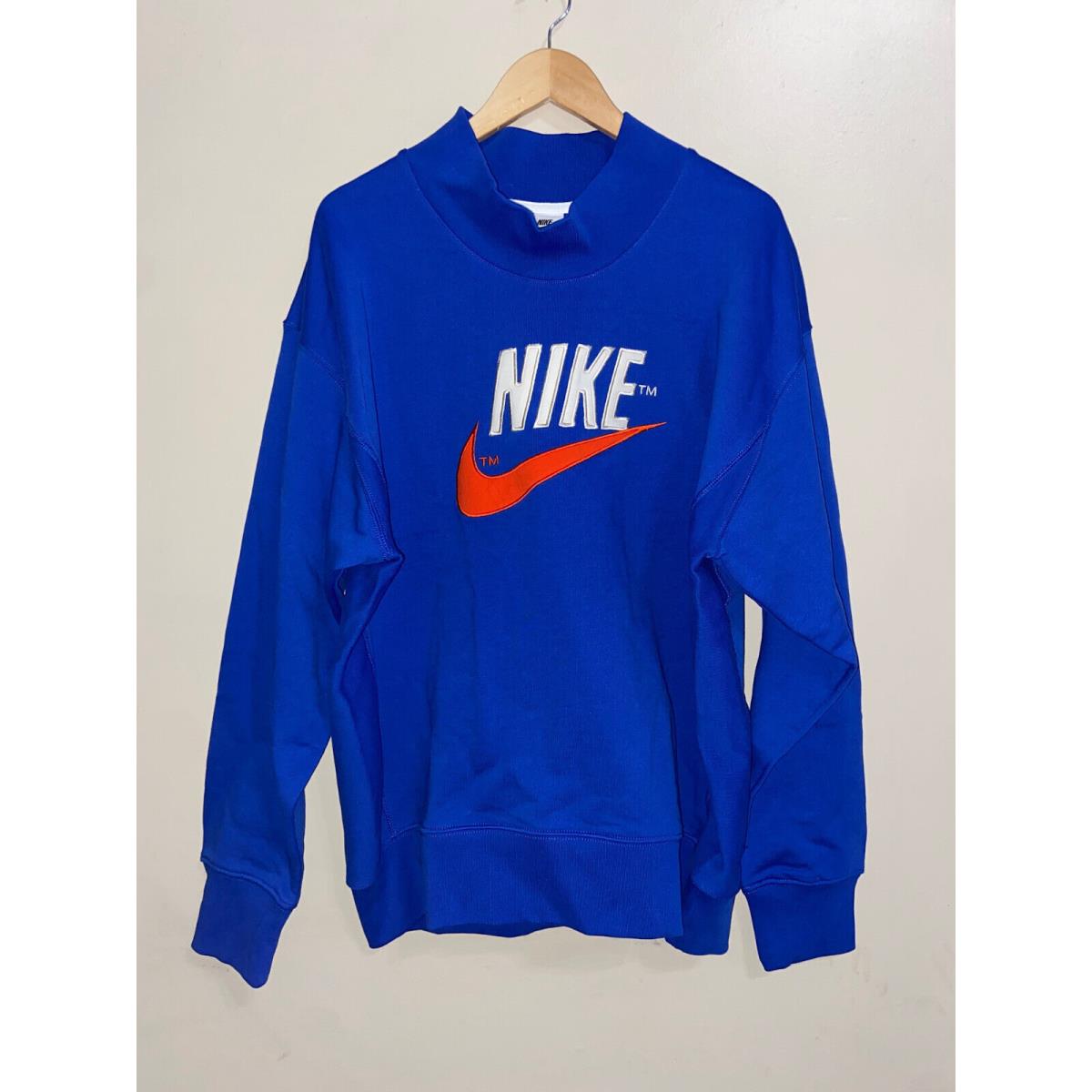 Nike Sportswear Trend Overshirt Classic Mockneck Sweatshirt Men L-t DM5273-480