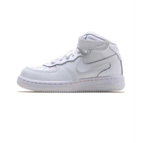 Toddler`s Nike Air Force 1 Mid White/white-white 314197 113 - 6