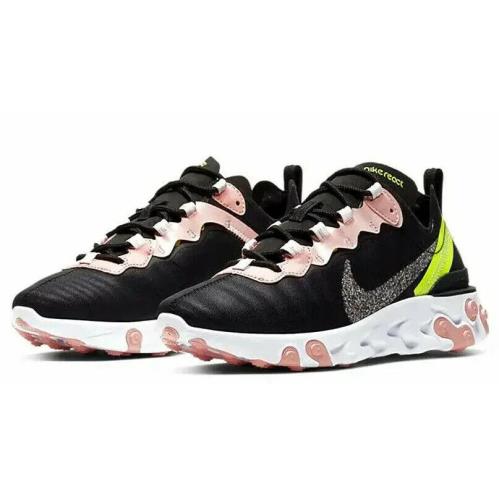 Nike React Element 55 Premium Womens Size 11 Sneaker Shoes CD6964 002 Multi