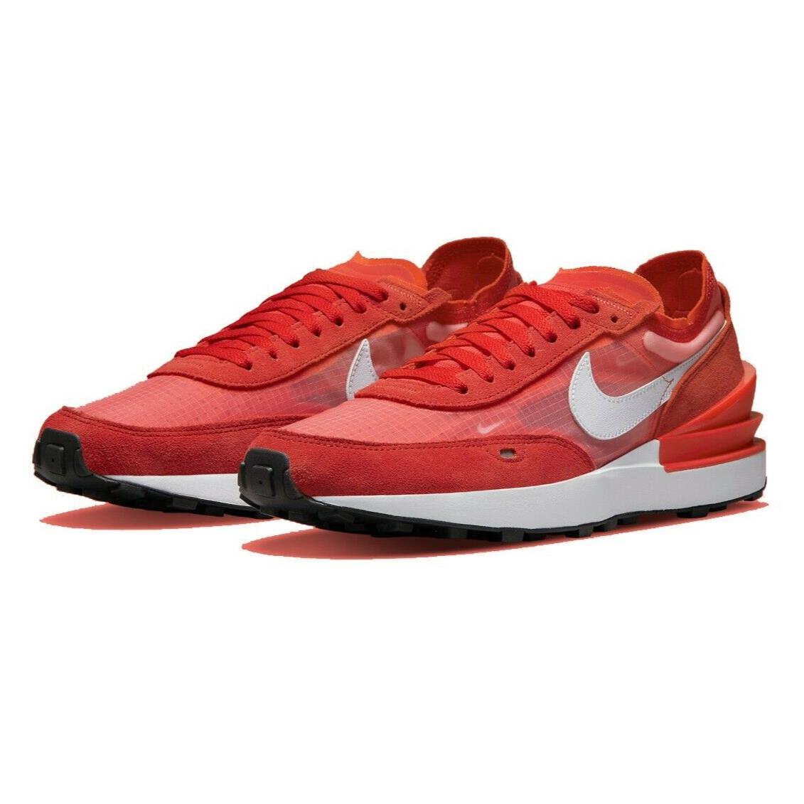 Nike Waffle One SE Mens Size 6.5 Sneaker Shoes DD8014 601 Habanero Red White