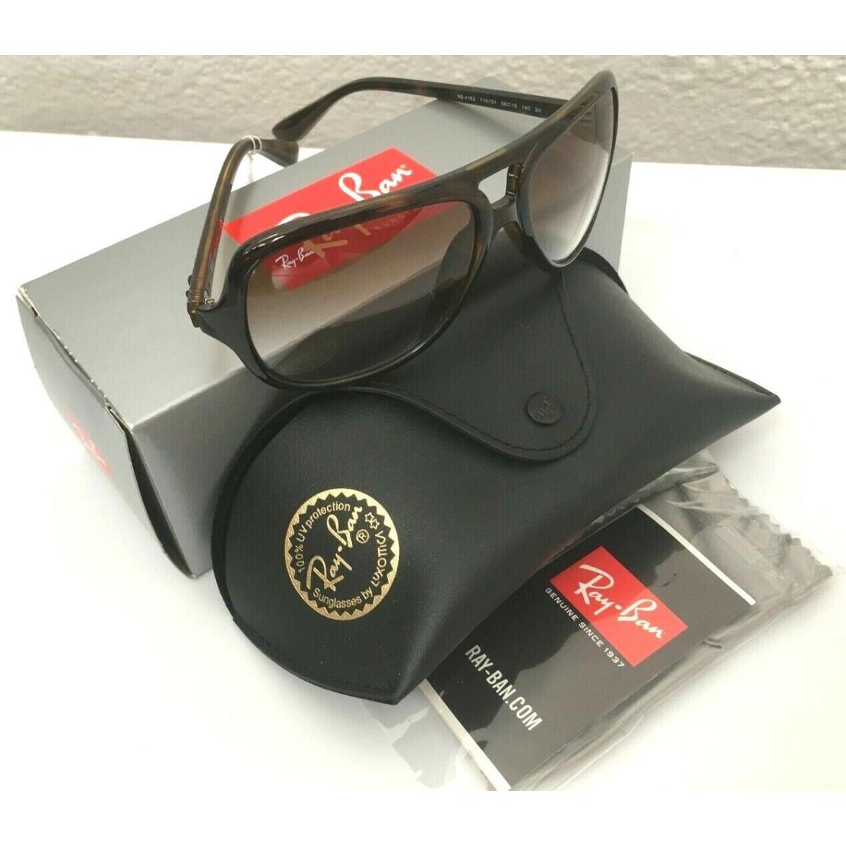 Ray Ban RB4162 Aviator Havana Brown Gradient Tortoise 710/51 59mm