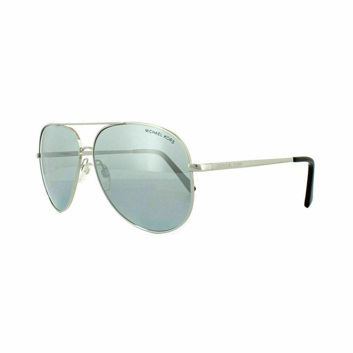 Michael Kors Sunglasses 10011U MK5016 Silver Frames Blue Lens 56mm ST