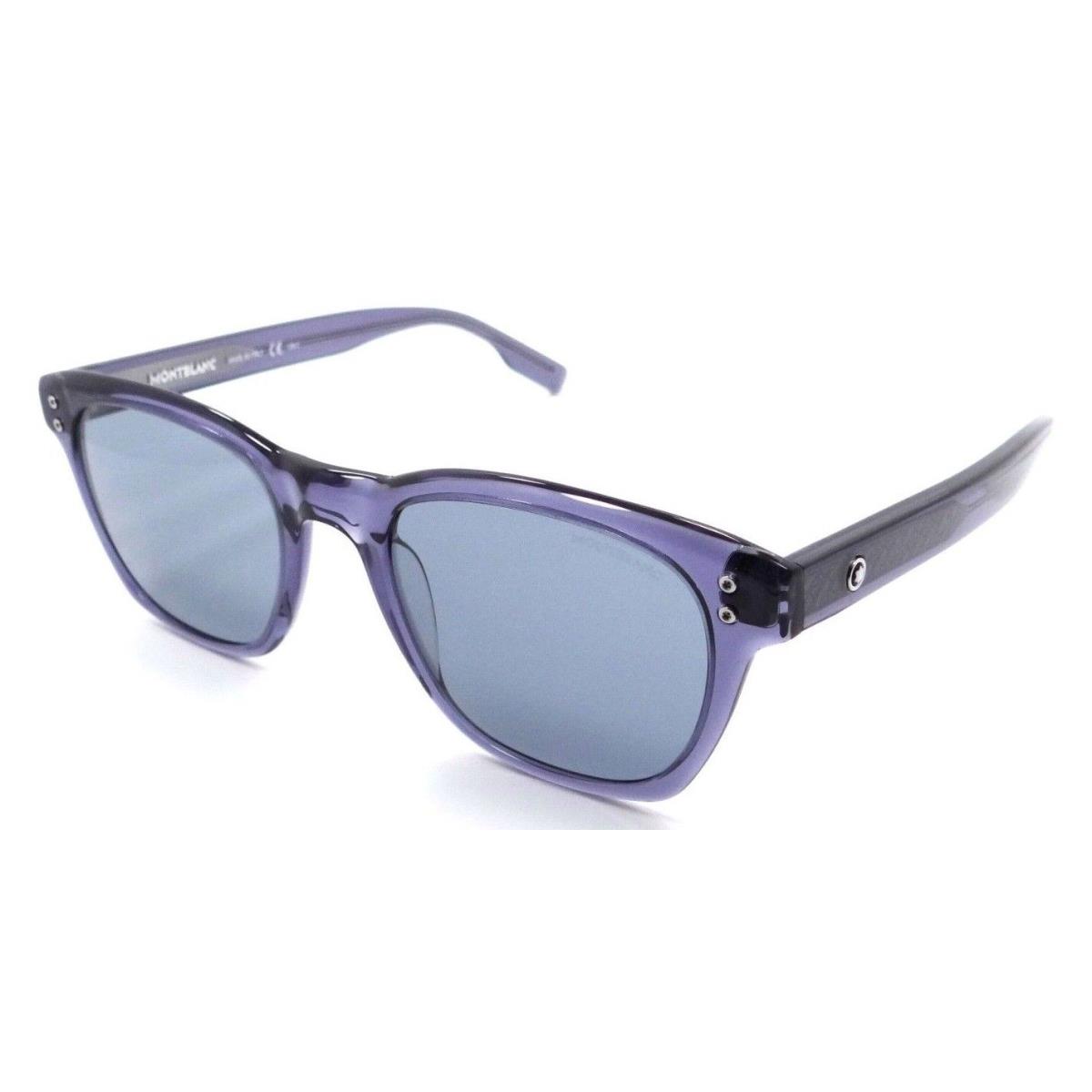 Montblanc Sunglasses MB0122S 004 51-20-155 Blue / Grey Made in Italy