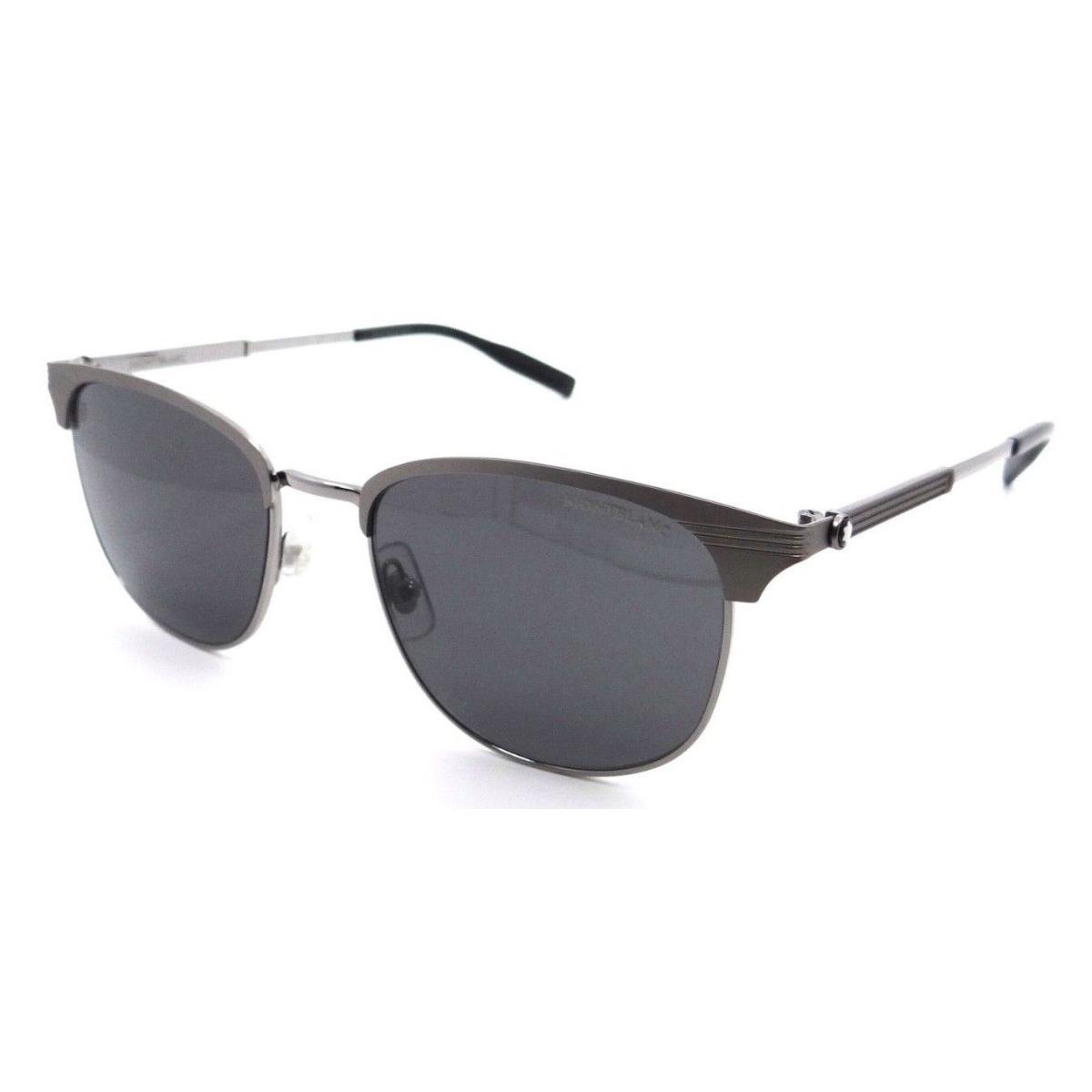 Montblanc Sunglasses MB0092S 007 54-19-145 Ruthenium / Grey Made in Italy
