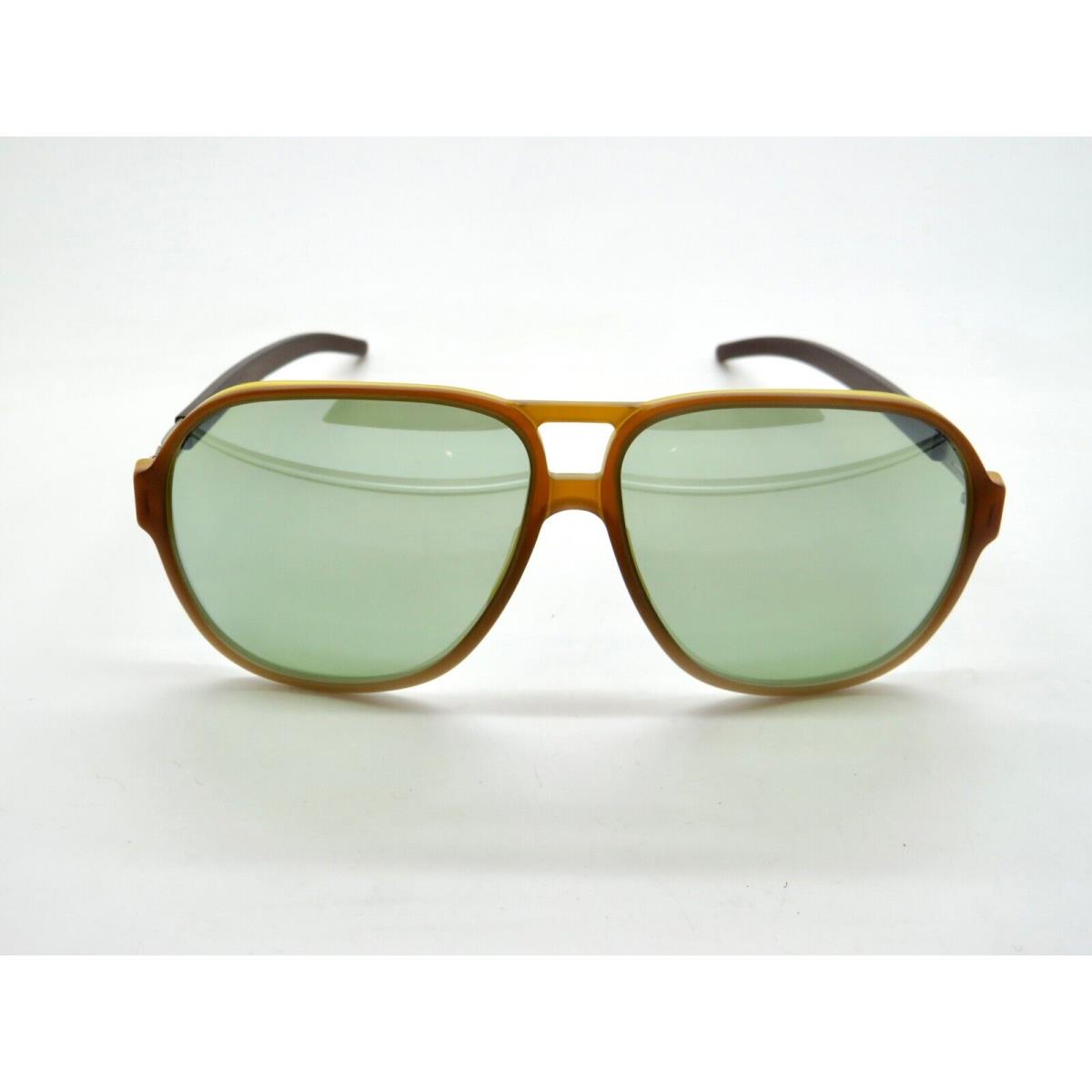 IC Berlin Justin H. Buttertoffee/green Mirrored 59mm Sunglasses