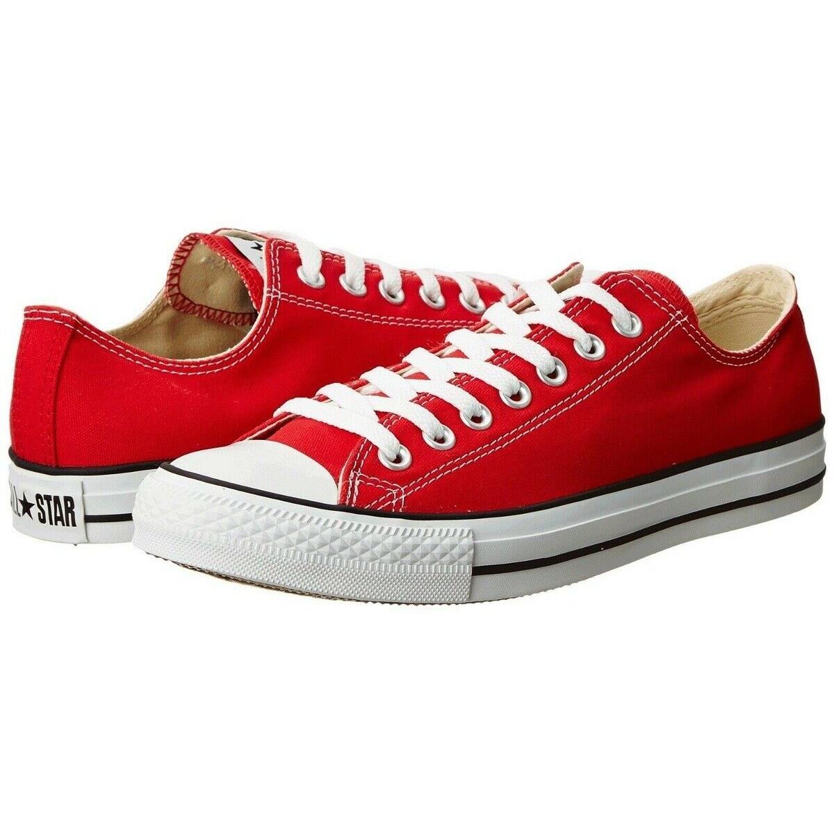 Converse Men`s Chuck Taylor All Star Classic Low Top Sneaker Shoes Red