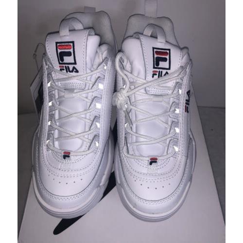 Fila Disruptor II Sneakers Shoes For Women Size US 7.5 - White/navy/red