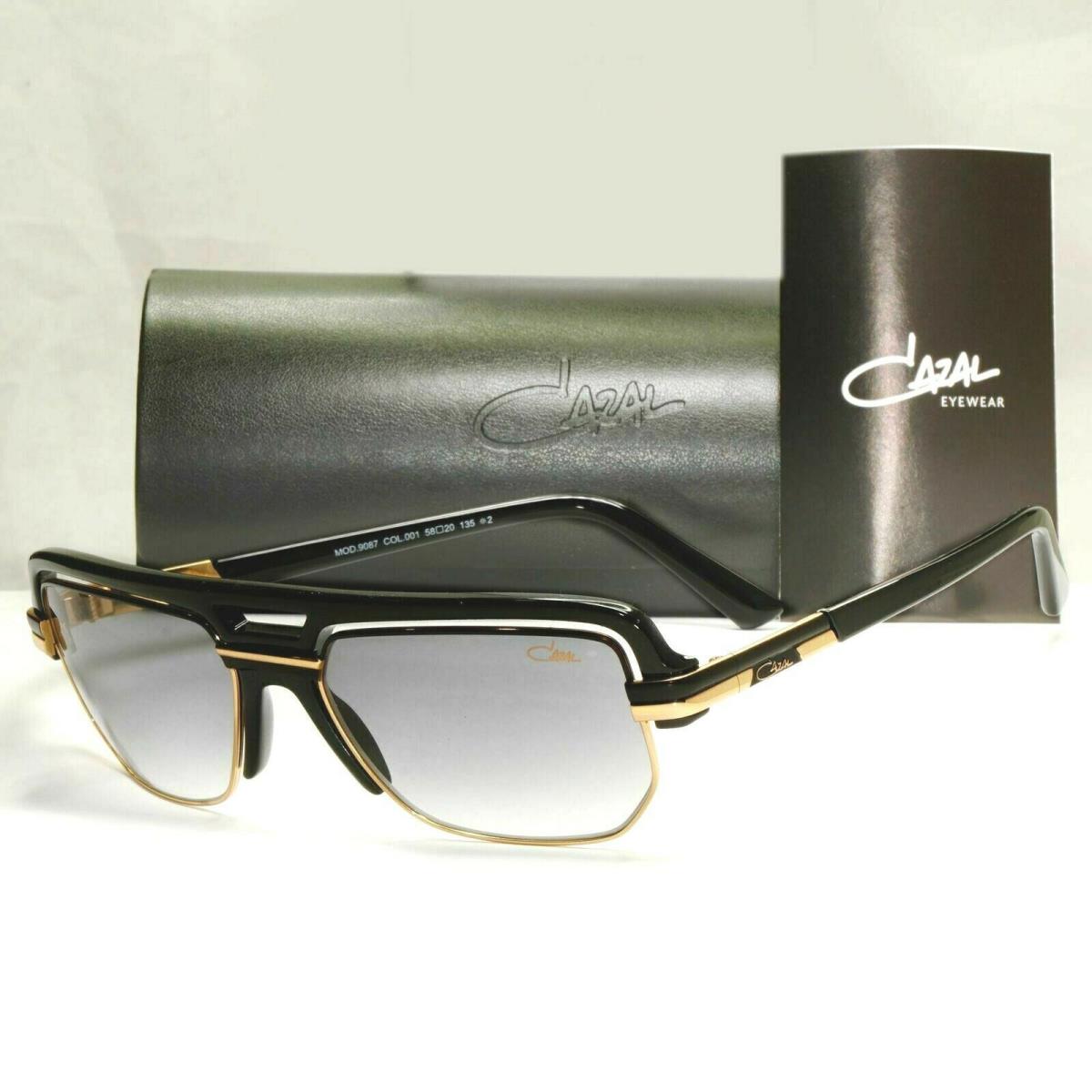 Cazal Mod 9087 COL.001 Gold Plated/black Gradient Authentc Sunglasses 58-20