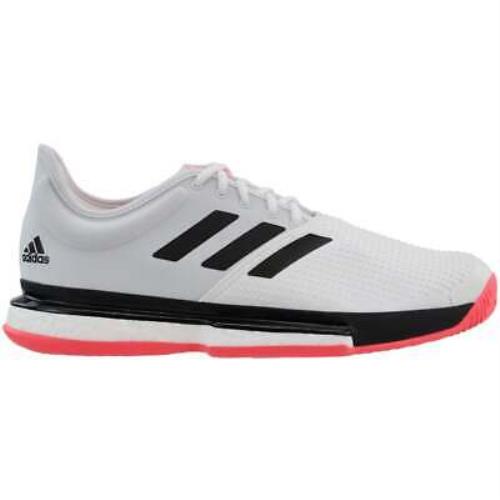 Adidas FU8114 Solecourt Mens Tennis Sneakers Shoes Casual - Black White