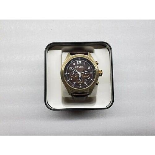 Fossil watch Vintage - Brown Dial, Brown Band, Bronze Bezel 0