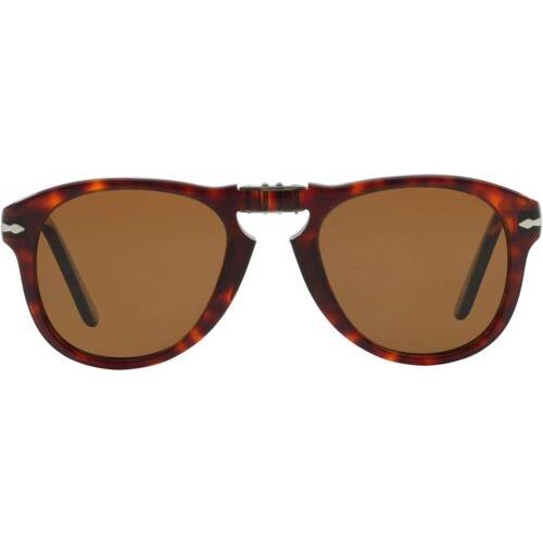 Persol 071424/5754 Men`s Havana Sunglasses Tortoiseshell Frame Brown 54mm Lens