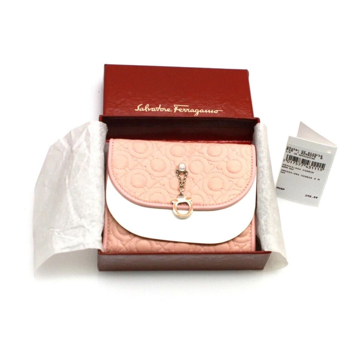 Salvatore Ferragamo Ladies Wallet Pink Leather