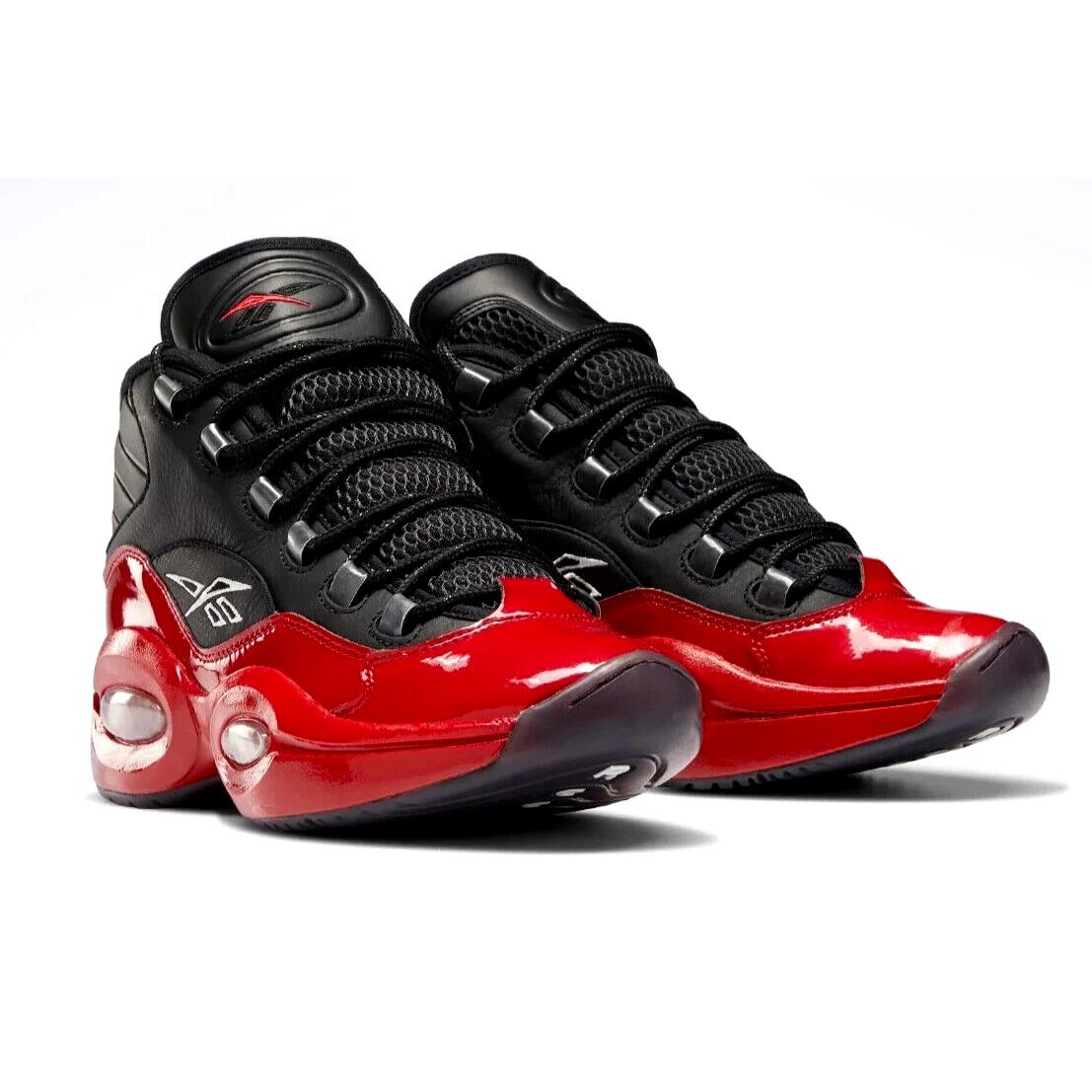 Reebok Question Mid Mens Size 8.5 Sneaker Shoes G57551 Street Leigh Red