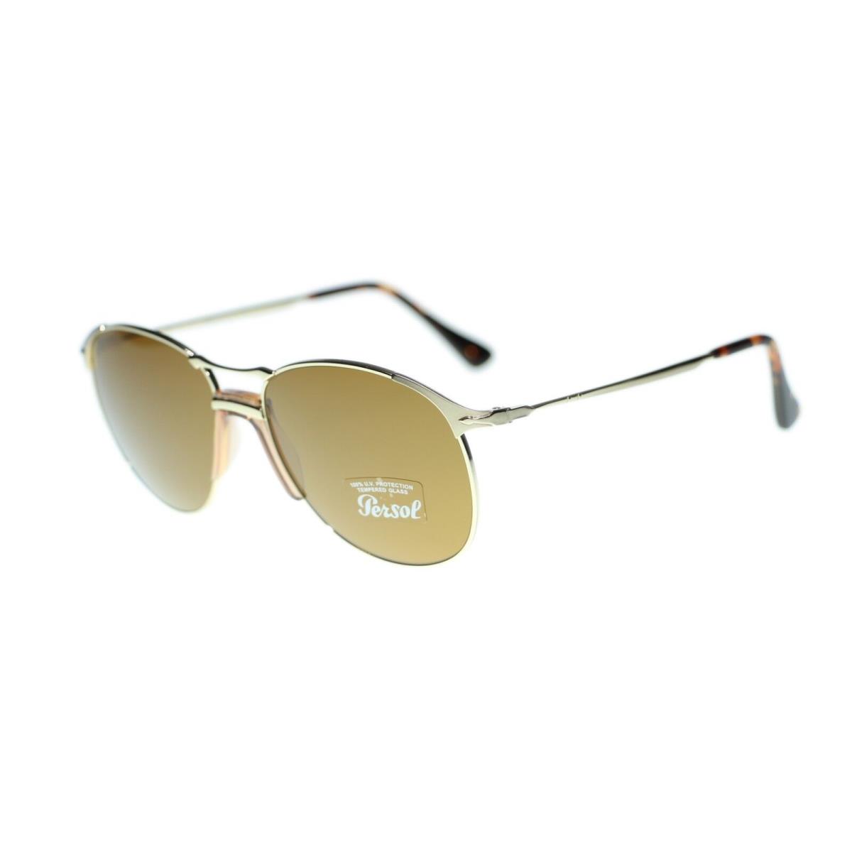 Persol PO2649S 107633 Gold Frame Brown Lens 55mm Sunglasses