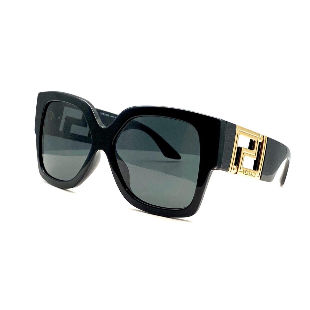 Versace VE4402 GB1/87 Black/dark Gray Full-rim Rectangle Women`s Sunglasses
