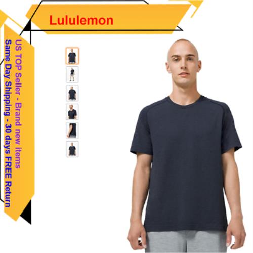 Lululemon Metal Vent Tech Short Sleeve Shirt 2.0 Mineral Blue/true Navy XS