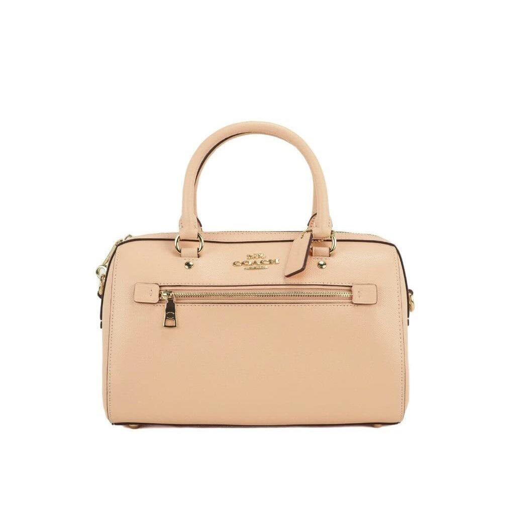 Coach Women`s Rowan Satchel Crossgrain Leather - Faded Blush